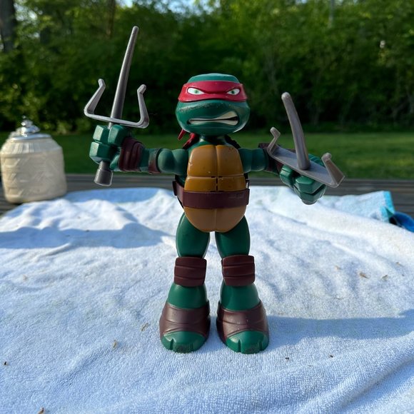 TMNT Raphael 8.5" Figure Teenage Mutant Ninja Turtles Toy - Picture 1 of 7